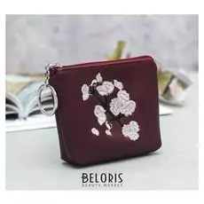 Кошелёк женский, отдел на молнии, цвет бордовый