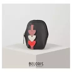 Кошелёк женский, отдел на молнии, цвет чёрный