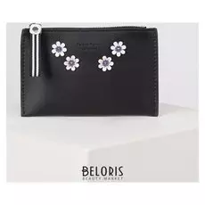 Кошелёк женский, отдел на молнии, цвет чёрный