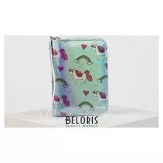 Кошелёк женский, отдел на молнии, цвет голубой