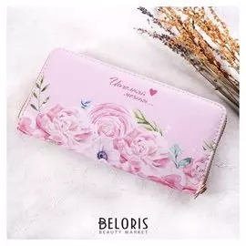 Кошелёк женский, отдел на молнии, цвет розовый