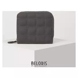 Кошелёк женский, отдел на молнии, цвет серый