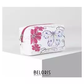 Косметичка дорожная, отдел на молнии, цвет бежевый