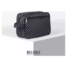 Косметичка дорожная, отдел на молнии, наружный карман, цвет чёрный