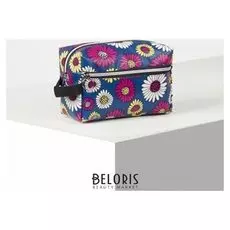 Косметичка дорожная, отдел на молнии, с подкладом, наружный карман, цвет синий