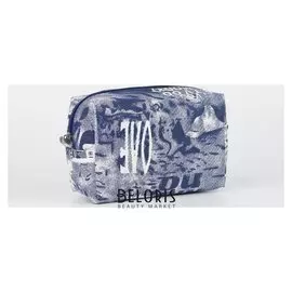 Косметичка дорожная, отдел на молнии, с подкладом, наружный карман, цвет синий