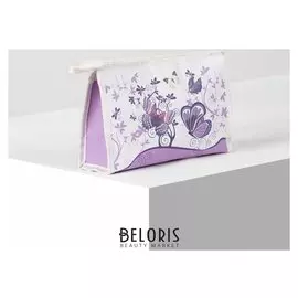 Косметичка, отдел на молнии, цвет белый