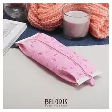 Косметичка-пенал, отдел на молнии, цвет розовый