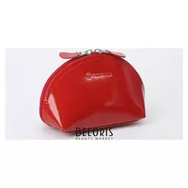 Косметичка простая, отдел на молнии, цвет алый