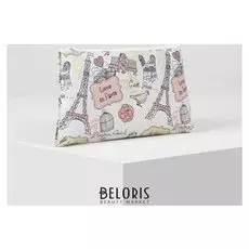 Косметичка простая, отдел на молнии, цвет белый