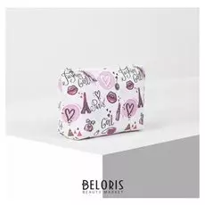 Косметичка простая, отдел на молнии, цвет белый