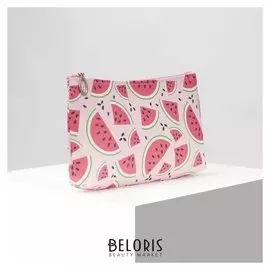 Косметичка простая, отдел на молнии, цвет белый