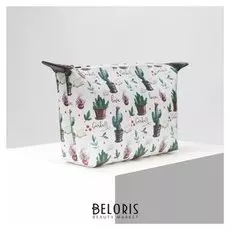 Косметичка простая, отдел на молнии, цвет белый