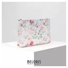 Косметичка простая, отдел на молнии, цвет белый