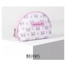 Косметичка простая, отдел на молнии, цвет белый