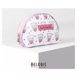 Косметичка простая, отдел на молнии, цвет белый