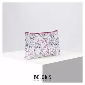 Косметичка простая, отдел на молнии, цвет белый