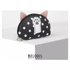 Косметичка простая, отдел на молнии, цвет чёрный