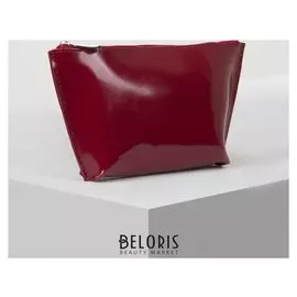 Косметичка простая, отдел на молнии, цвет красный