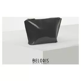 Косметичка простая, отдел на молнии, цвет тёмно-серый