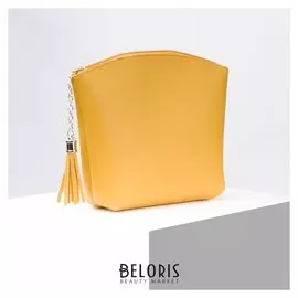 Косметичка простая, отдел на молнии, цвет жёлтый