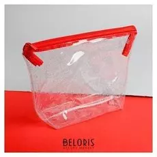 Косметичка прозрачная с блестками