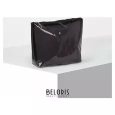 Косметичка пвх, отдел на молнии, цвет чёрный