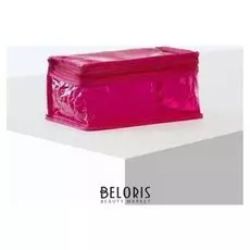 Косметичка пвх, отдел на молнии, цвет красный