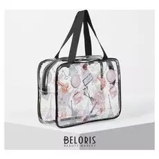 Косметичка пвх, отдел на молнии, цвет прозрачный