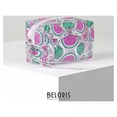 Косметичка пвх, отдел на молнии, прозрачная