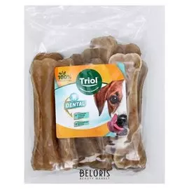 Кость из жил, 16см, 80-85г (Пакет 10шт.)