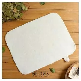 Коврик для бани и сауны, белый