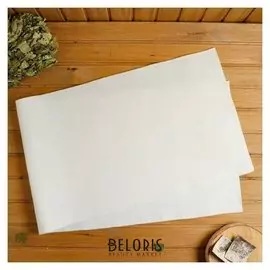 Коврик для бани и сауны "Царский размер", 160×50 см, белый