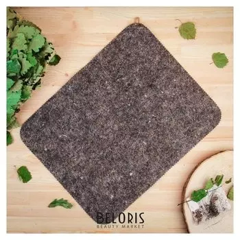 Коврик для бани комбинированный, войлок, 47х37см