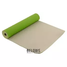 Коврик для йоги 183 × 61 × 0,6 см, двухцветный, цвет зелёный
