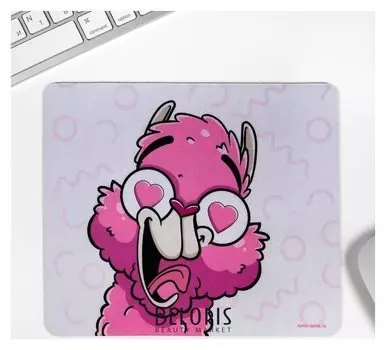 Коврик для мыши "Лама", 21 х 18 см