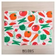 Коврик для сушки посуды «Овощи», 30×40 см, микрофибра