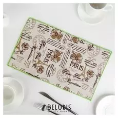 Коврик для сушки посуды «Париж, я тебя люблю», 25×40 см, лён