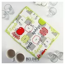 Коврик для сушки посуды «Яблоки», 30×40 см, микрофибра