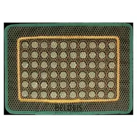 Коврик массажный с нефритовыми камнями прямоугольный с сеткой