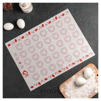 Коврик силиконовый армированный для макаронс