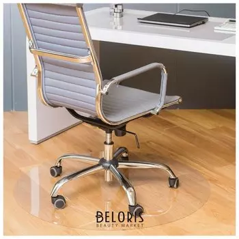 Коврик защитный для напольных покрытий Brabix, поликарбонат, диаметр 100 см, глянец, толщина 1 мм