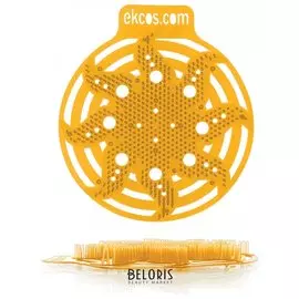 Коврики-вставки для писсуара, экос (Power-screen), на 30 дней каждый, комплект 2 шт., аромат "Апельсин", цвет оранжевый, Pwr-4o