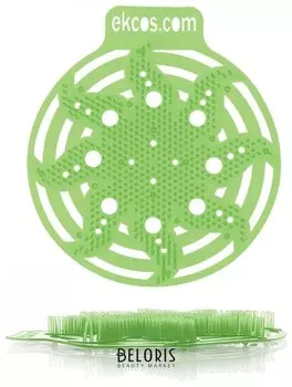 Коврики-вставки для писсуара, экос (Power-screen), на 30 дней каждый, комплект 2 шт., аромат "Яблоко", цвет салатовый, Pwr-2g