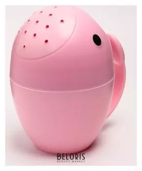 Ковш для купания "Кит", цвет розовый