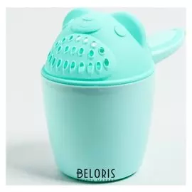 Ковш для купания "Мишка", цвет голубой