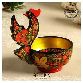 Ковш «Птичка», 19×17 см, хохлома