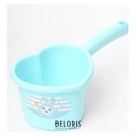 Ковшик детский "Малышарики", 1,5 л., цвет бирюзовый