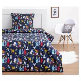 КПБ 1,5 сп экономь и Я "Рождественский уют" 145*210, 150*210, 70*70 см-1шт,бязь 120 гр/м2