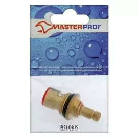 Кран-букса Masterprof, 1/2", 8 х 20 мм, керамика, с метрической резьбой, под крест